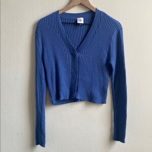 Cabi ✨ blue cropped cardigan